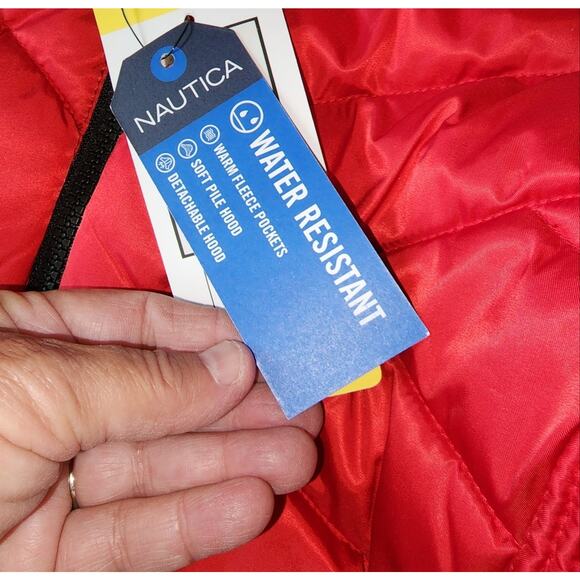 NAUTICA NWT WOMENS PUFFER JACKET.  Size SMALL. - Picture 10 of 11